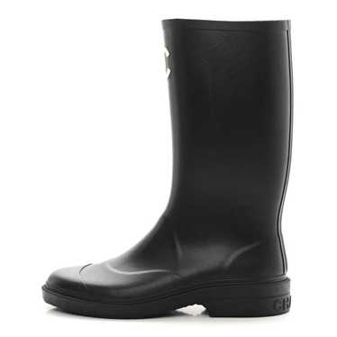 CHANEL Caoutchouk CC High Boots 41 Black - image 1