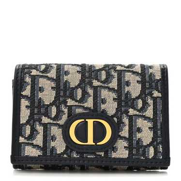 CHRISTIAN DIOR Oblique 30 Montaigne Wallet Blue