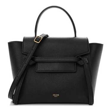 CELINE Grained Calfskin Nano Belt Bag Black