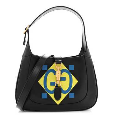 GUCCI Calfskin Geometric Small Jackie 1961 Hobo Bl