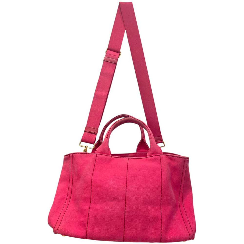 PRADA/Tote Bag[PO]/Pink/Cotton/Canapa Logo Tote - image 2