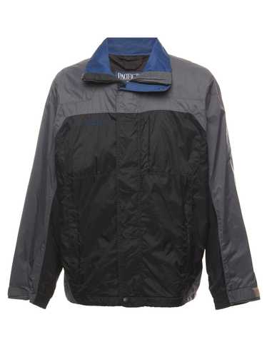 Pacific Trail Black, Navy & Grey Nylon Jacket - XL