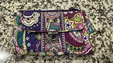 Vera Bradley Turn lock Petal Paisley Wallet Purple - image 1