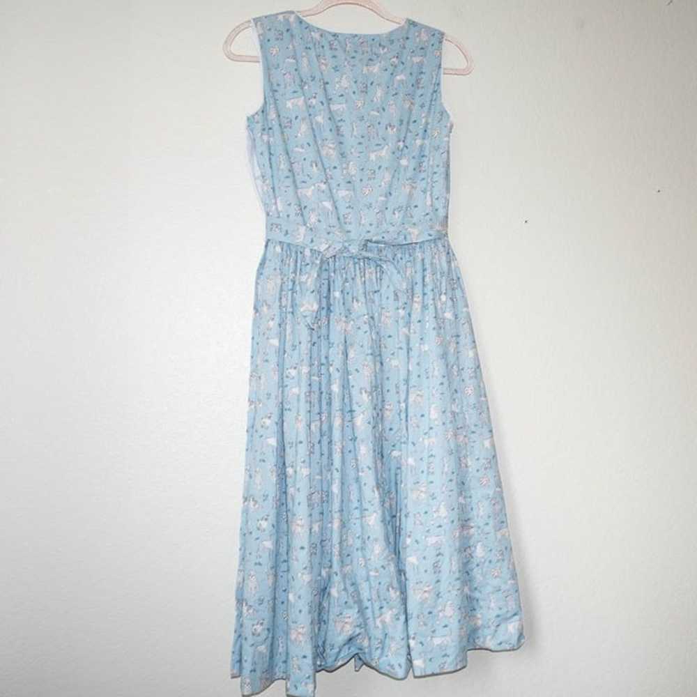 Vintage reproduction 60s Dress with side buttons … - image 3