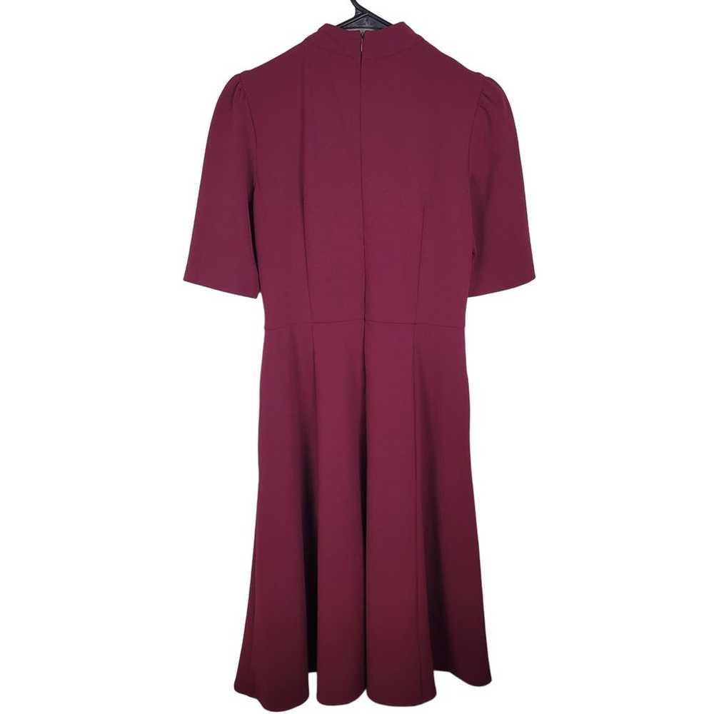 Donna Morgan Purple High Neck Flare Dress - image 4