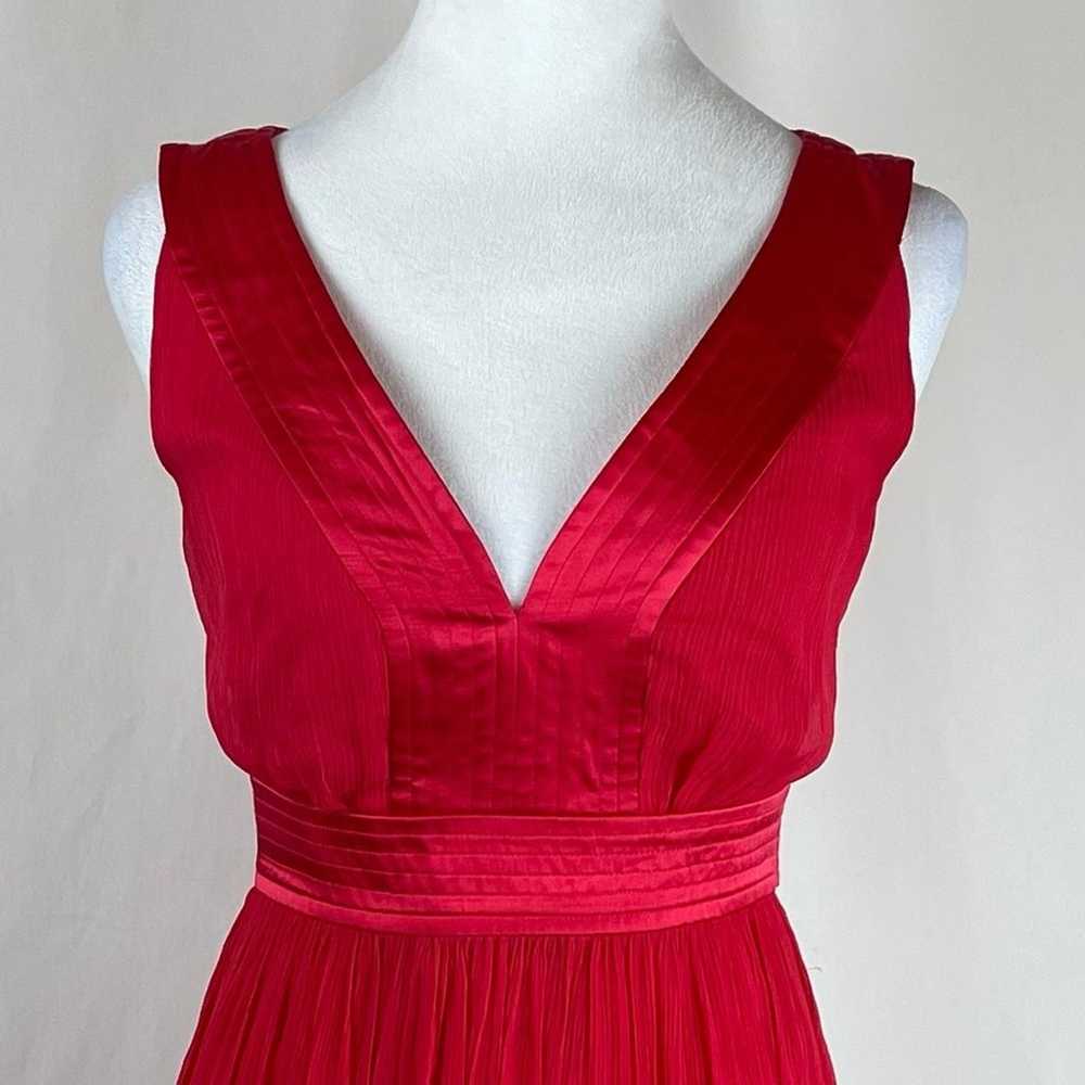 Maggy London Red 100% Silk Party Event BalletCore… - image 2