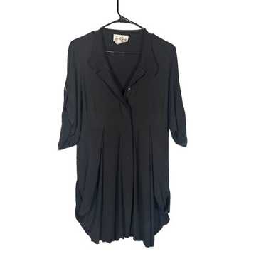 Joseph Ribkoff Black 3/4 Cuffed Sleeve Button Fro… - image 1