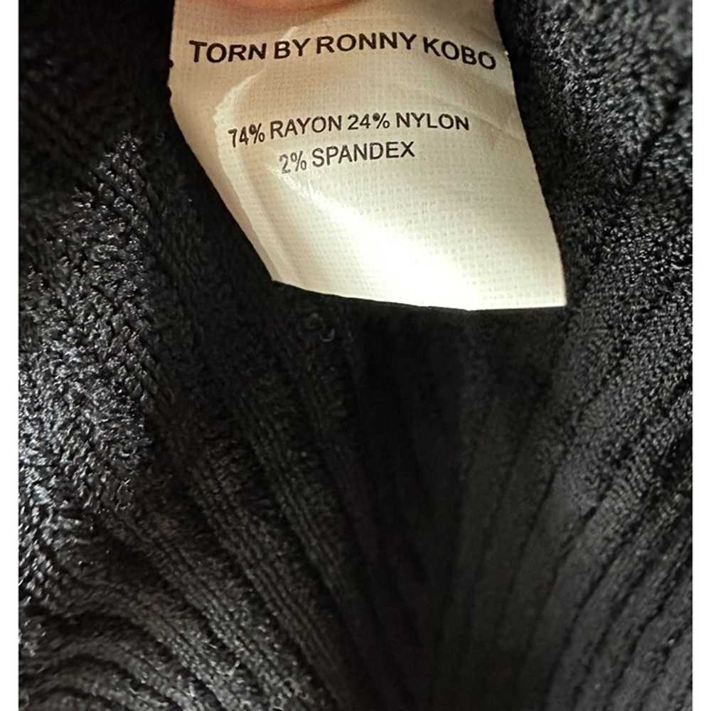 Torn by Ronny Kobo, long sleeve textured sweater … - image 5