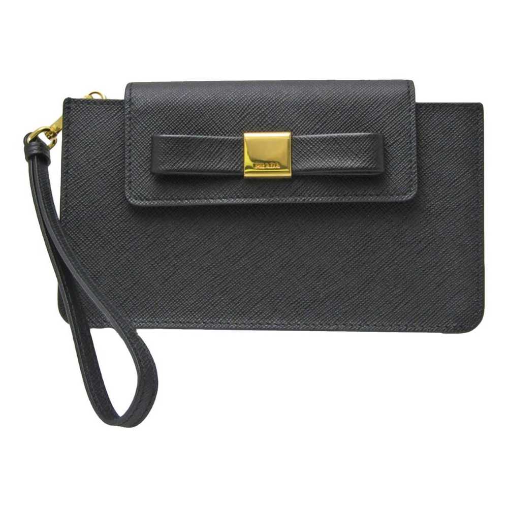 Prada Ribbon leather clutch bag - image 1