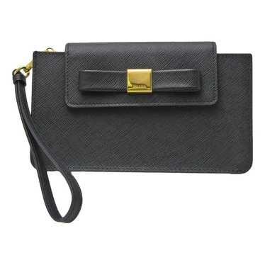 Prada Ribbon leather clutch bag - image 1