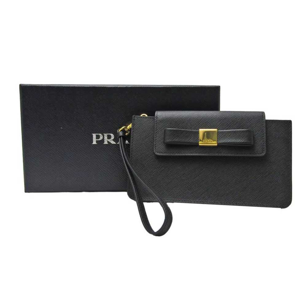 Prada Ribbon leather clutch bag - image 6