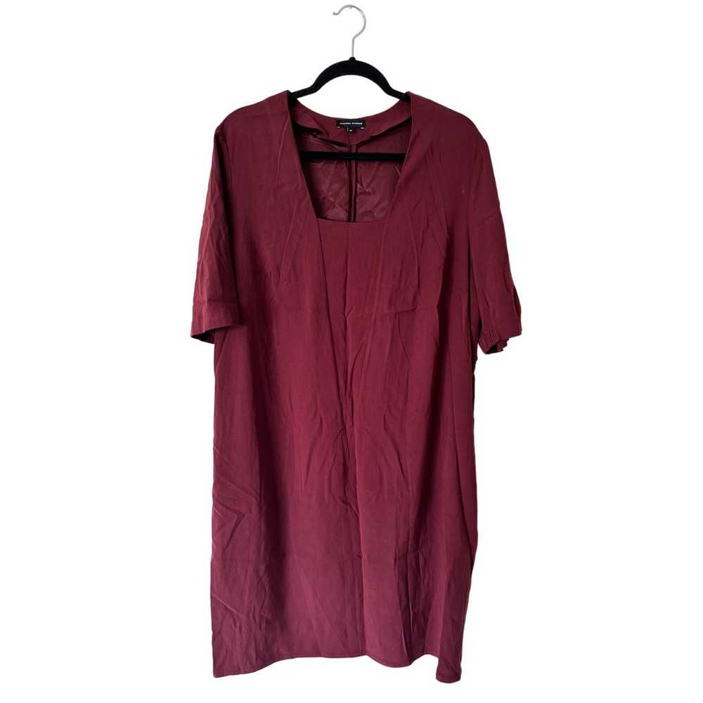 Universal Standard Burgundy Red Short Sleeve Shif… - image 2