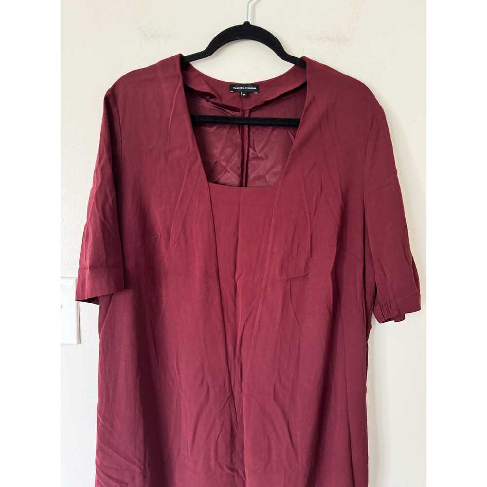 Universal Standard Burgundy Red Short Sleeve Shif… - image 3