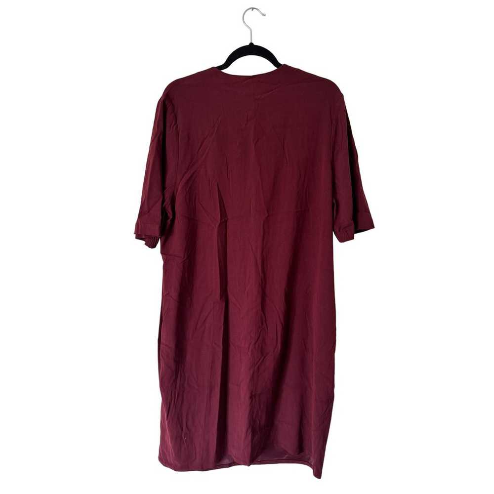 Universal Standard Burgundy Red Short Sleeve Shif… - image 5