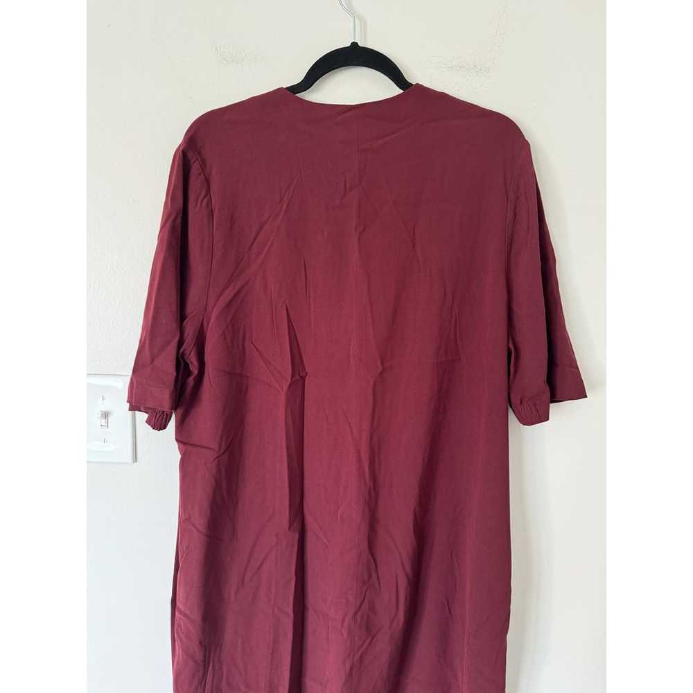 Universal Standard Burgundy Red Short Sleeve Shif… - image 6