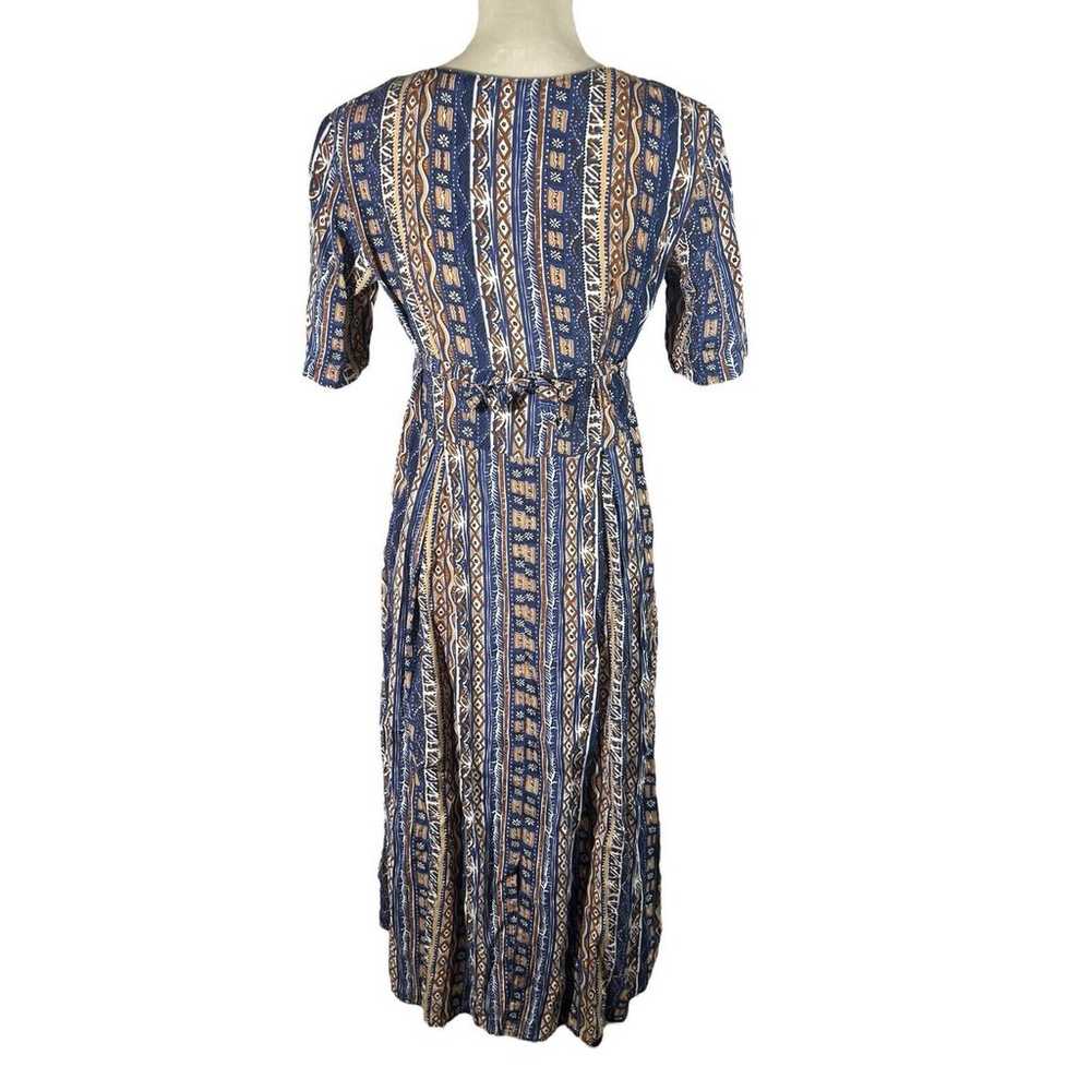 Vintage Passport Pier 1 Imports Dress Tribal Prin… - image 3