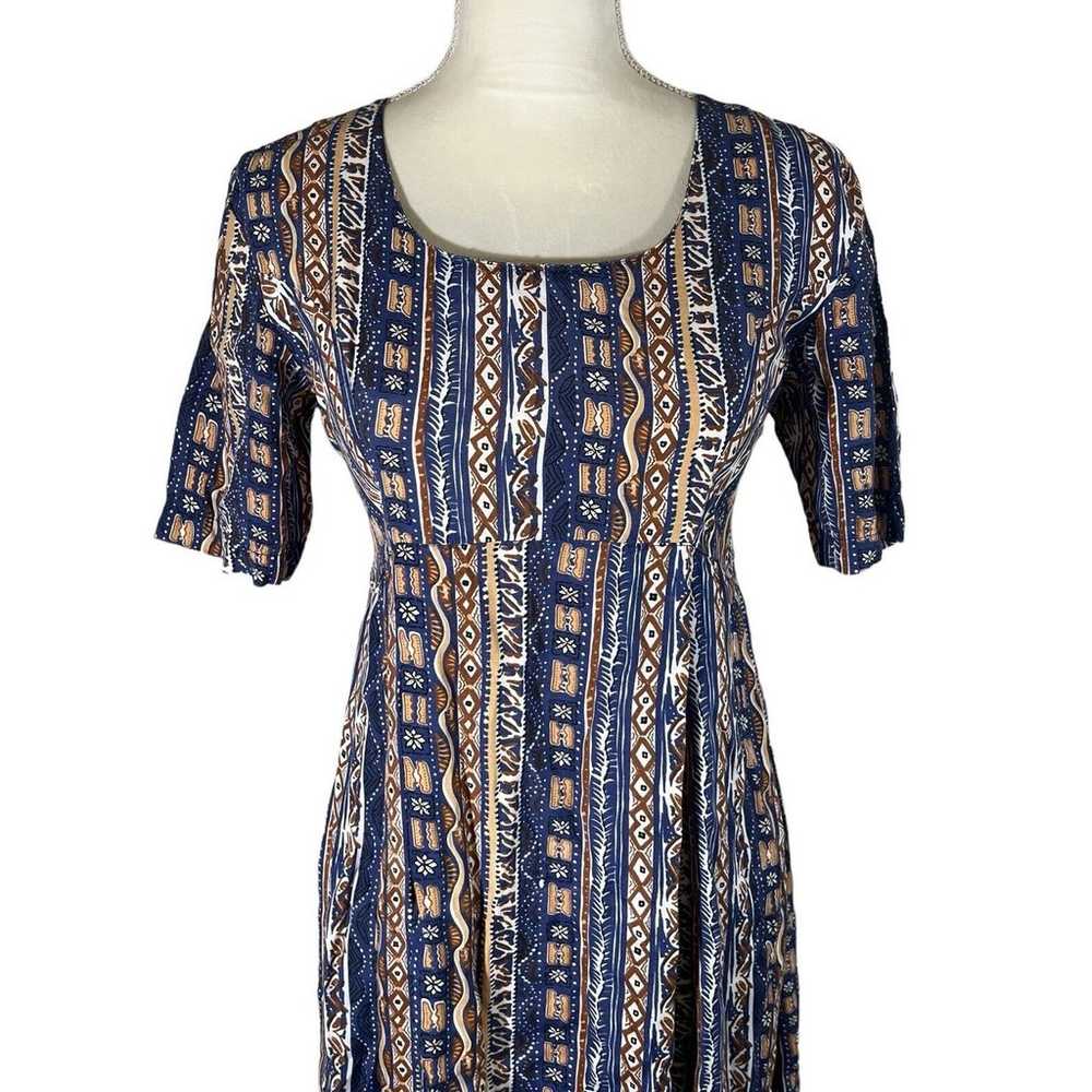 Vintage Passport Pier 1 Imports Dress Tribal Prin… - image 5