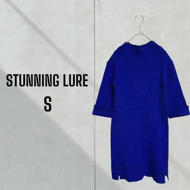 [Stunning Lure] Crew Neck Knit Knee-Length Dress, 