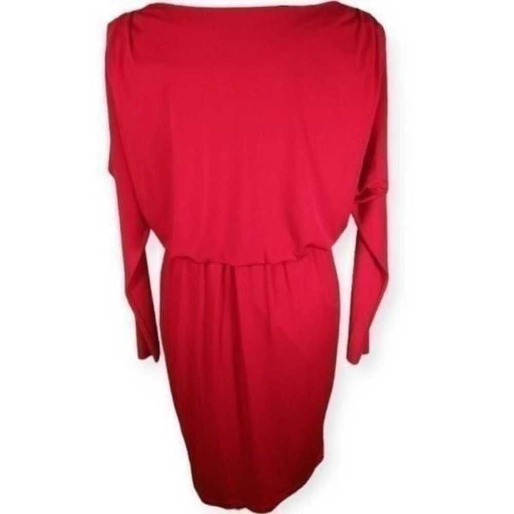 MAGGY LONDON RED DRESS SZ.6 EUC. - image 5