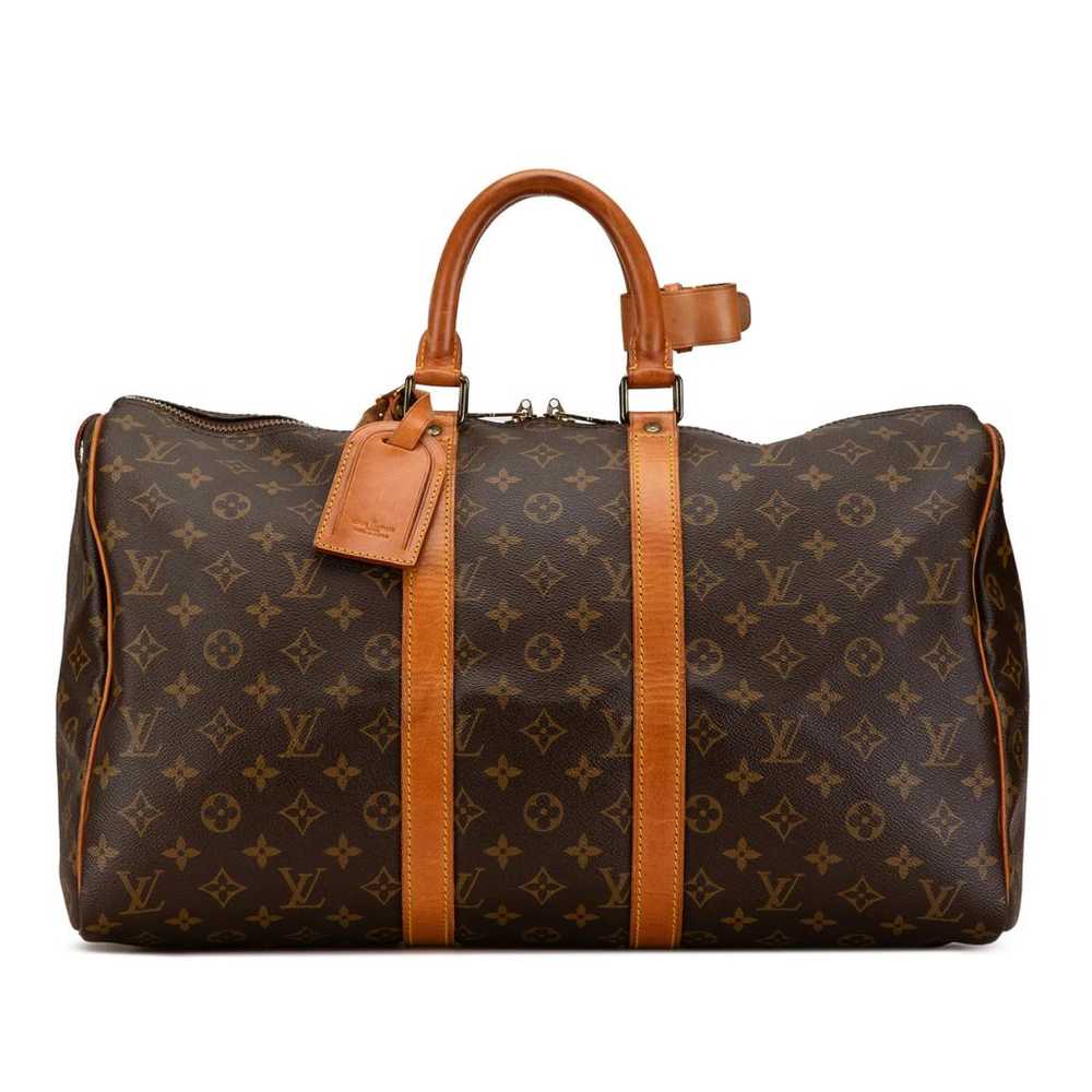 Louis Vuitton Keepall leather travel bag - image 1