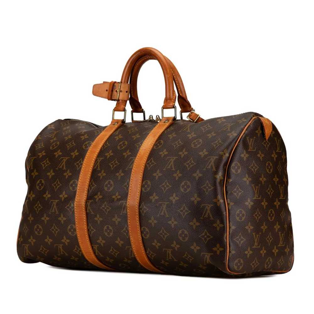 Louis Vuitton Keepall leather travel bag - image 2