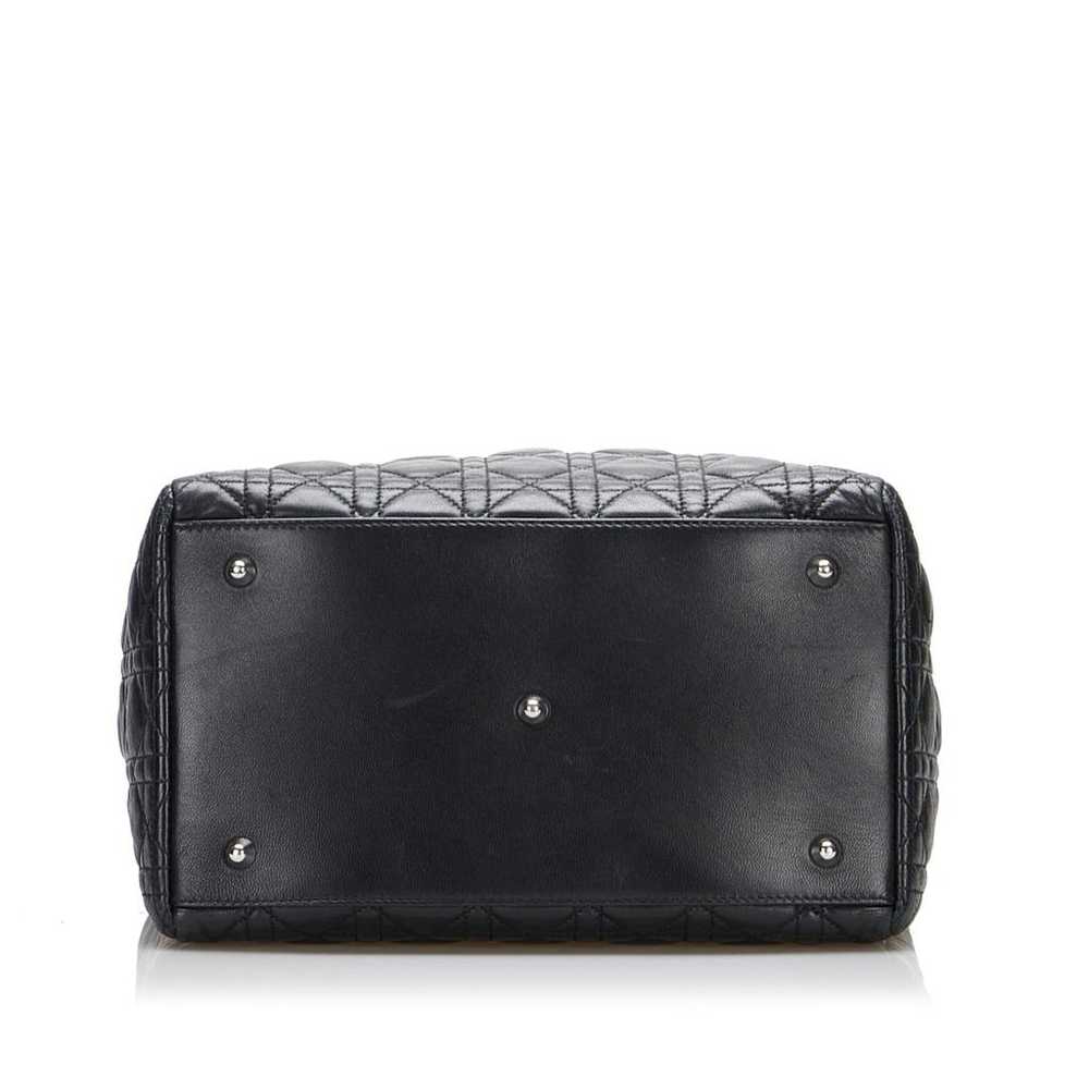 Dior Lady Dior leather handbag - image 4