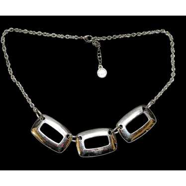 Other Modern Geometric Liz Claiborne Silver Neckla