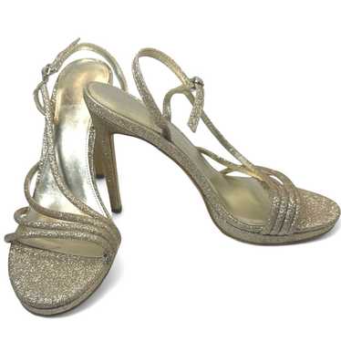 Guess Guess Gold Glitter Strappy Stilettos Heels … - image 1