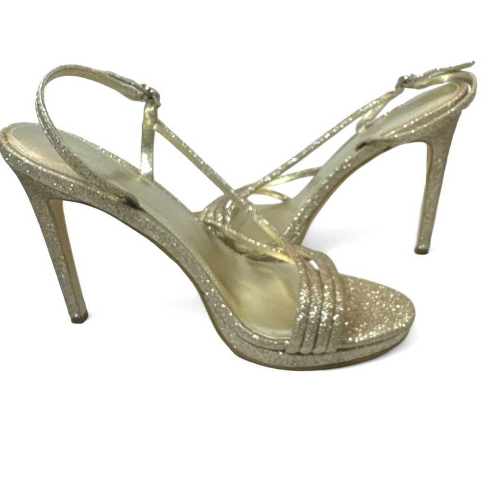 Guess Guess Gold Glitter Strappy Stilettos Heels … - image 3