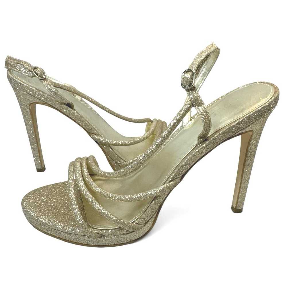 Guess Guess Gold Glitter Strappy Stilettos Heels … - image 4