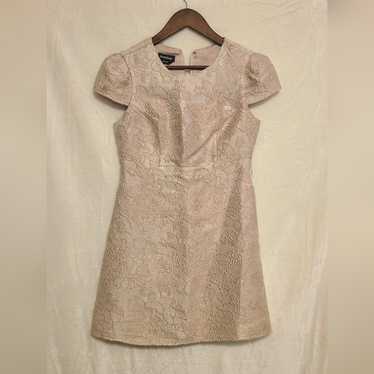 Bebe Bebe Cream Lace Overlay Dress Size 4