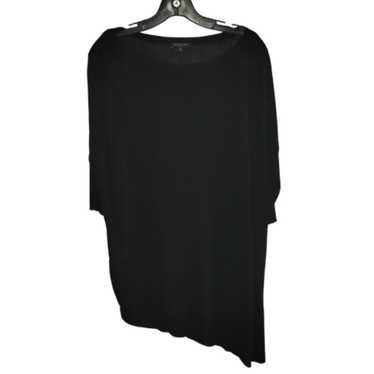 Lafayette 148 black knit asymmetrical dress size M