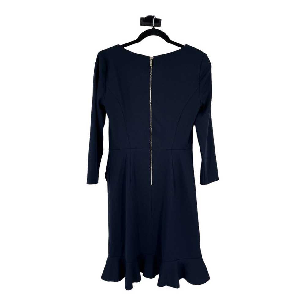 Tommy Hilfiger dress ruffle trim 3/4 sleeve navy … - image 3