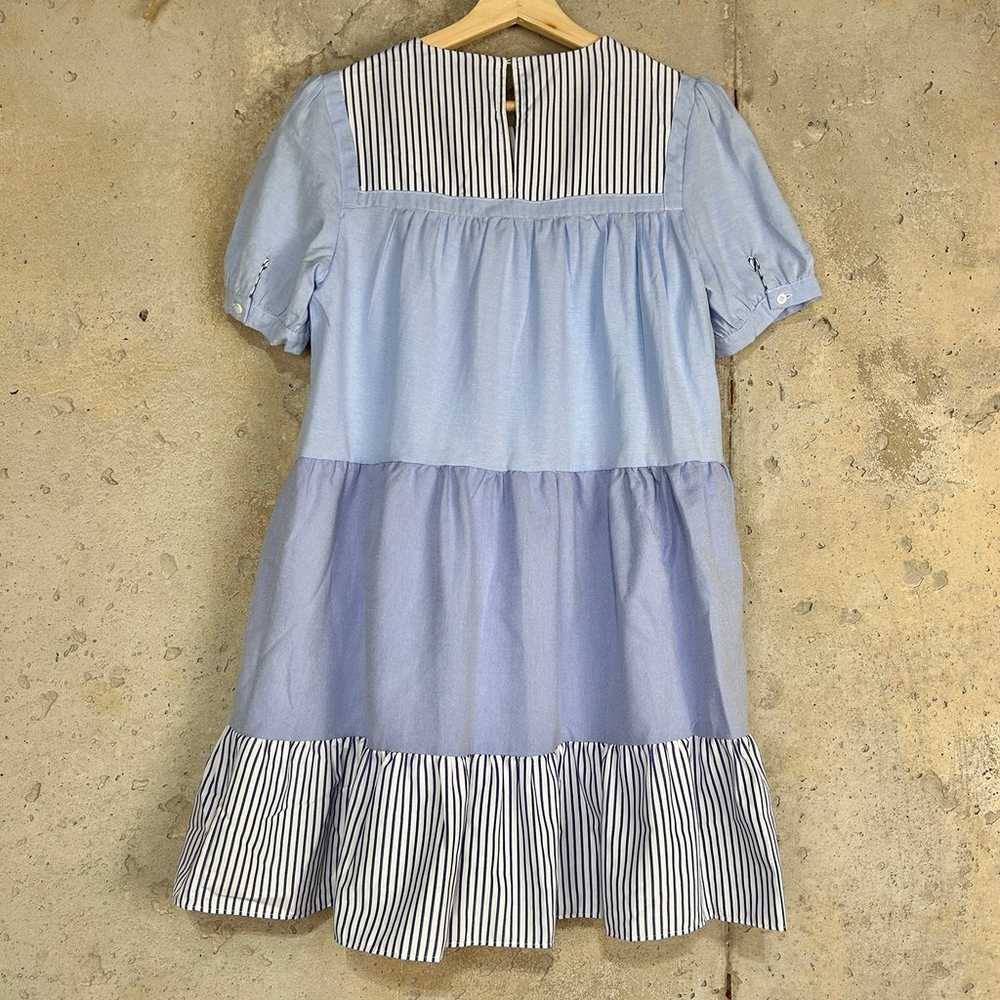 Pomander place chambray striped tiered babydoll s… - image 7