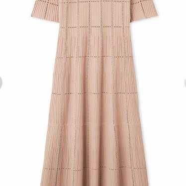 CELFORD Knit Dress Beige Short Sleeve