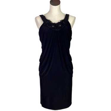 Joseph Ribkoff Women 4 Draped Cocktail Dress Blac… - image 1