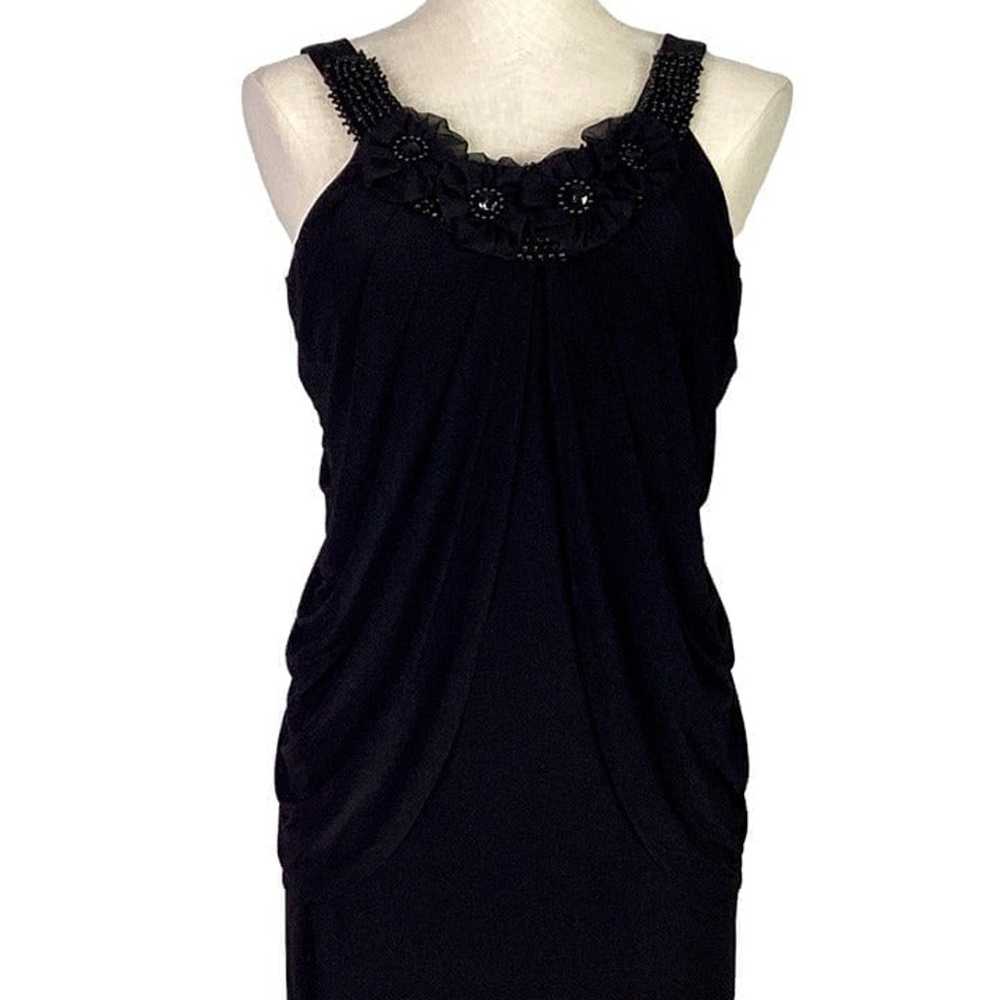 Joseph Ribkoff Women 4 Draped Cocktail Dress Blac… - image 2