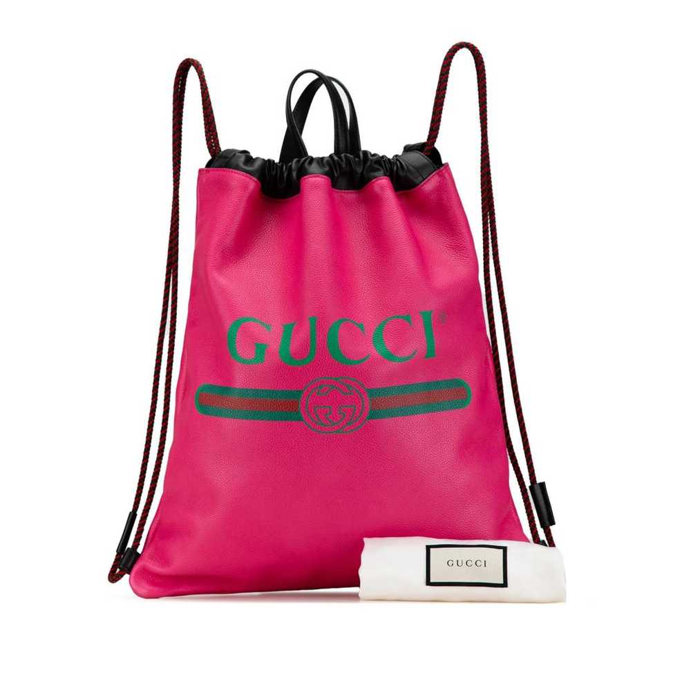 Gucci Leather backpack - image 10