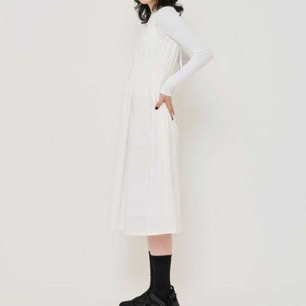 A119 Tina Jojoon Waist Shirring Cotton Dress M - image 4