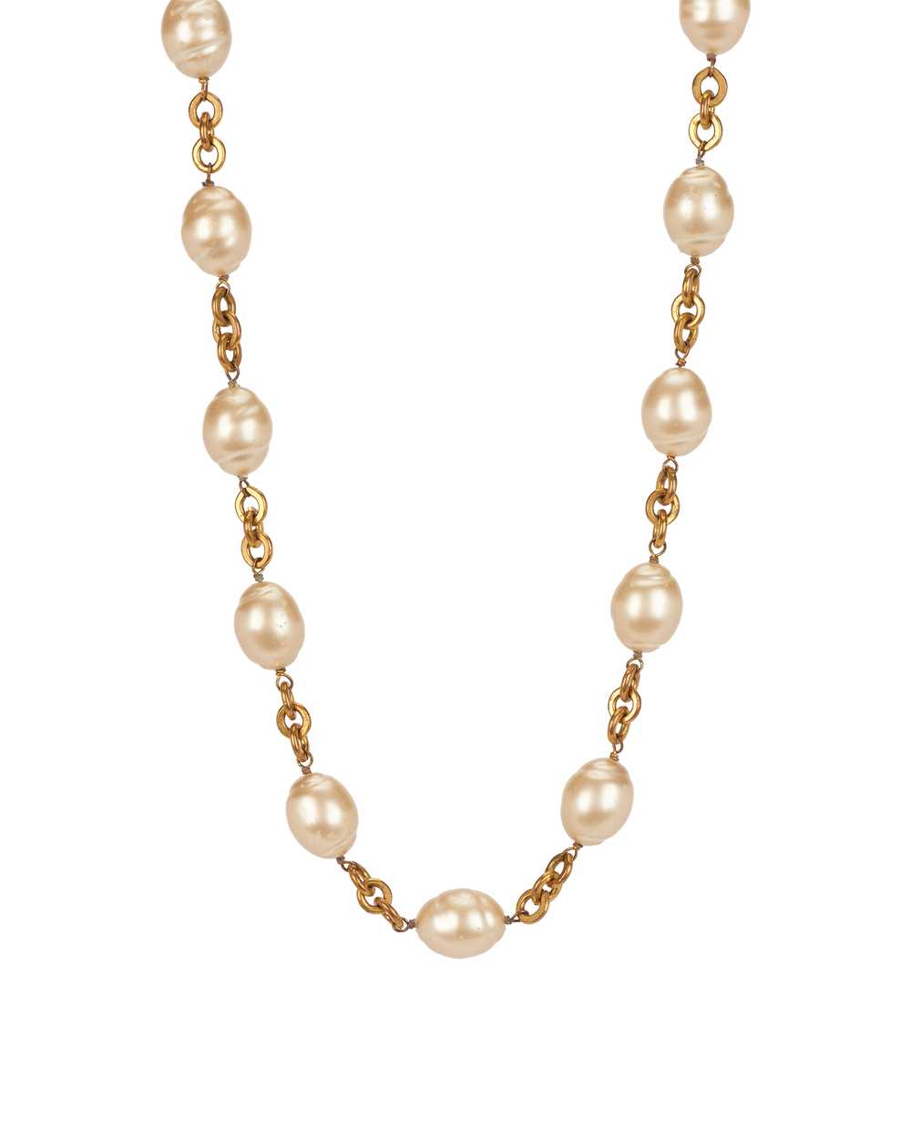 Necklaces Chanel Vintage 1984 Faux Pearl Necklace - image 3