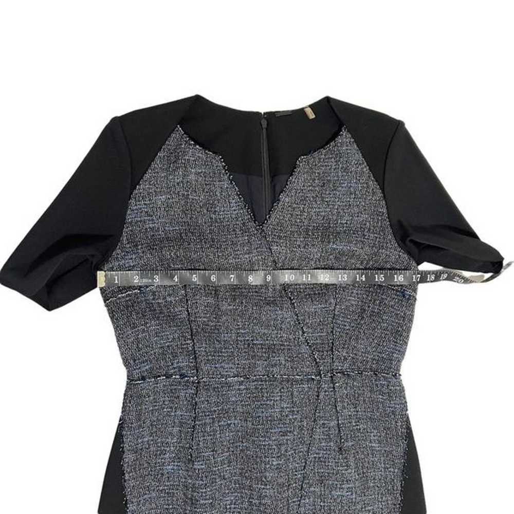 Ellie Tahari Size 8 Medium Gray & Blue Tweed Wool… - image 10