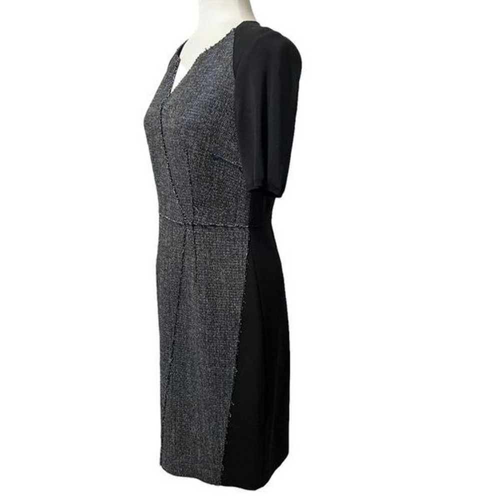 Ellie Tahari Size 8 Medium Gray & Blue Tweed Wool… - image 12