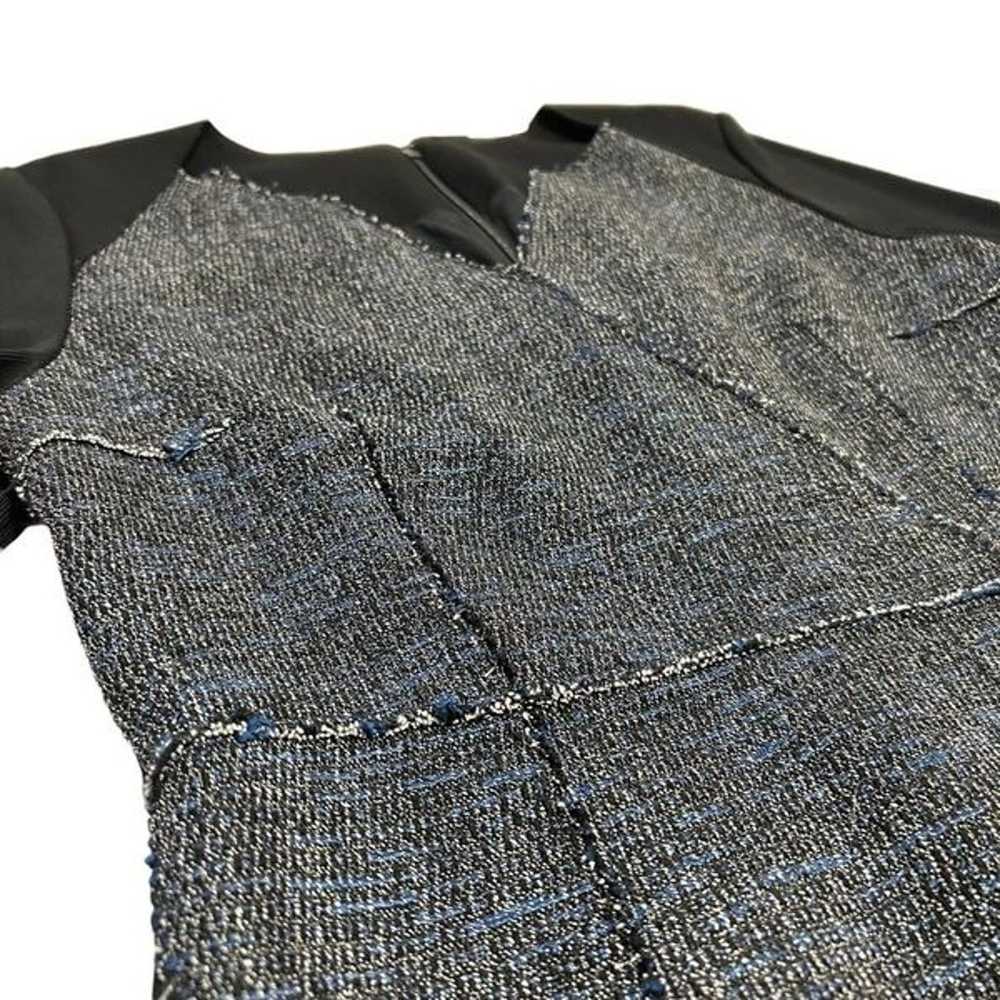 Ellie Tahari Size 8 Medium Gray & Blue Tweed Wool… - image 7