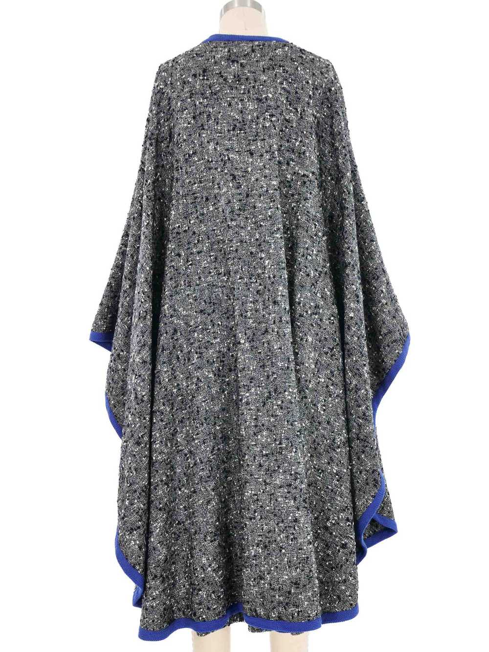 Yves Saint Laurent Gray Tweed Cape Ensemble - image 5