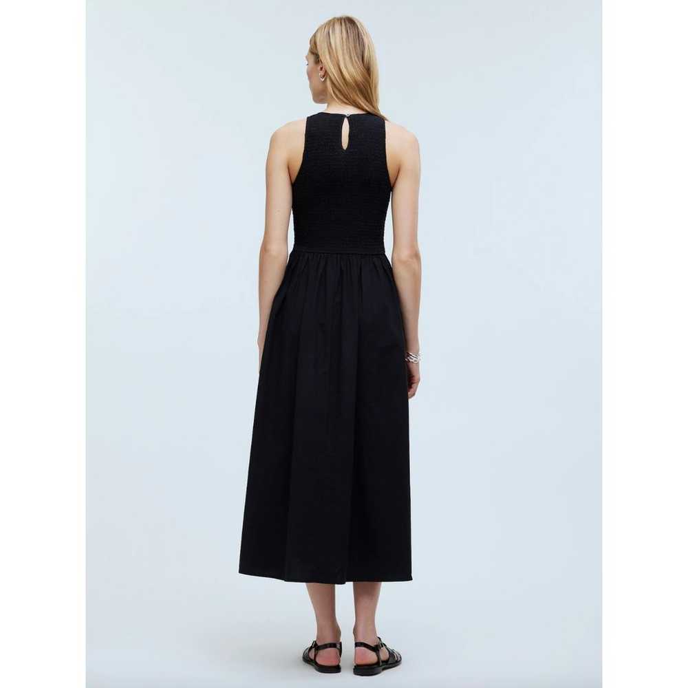 Madewell The Melody Smocked Midi Dress Black Rela… - image 3