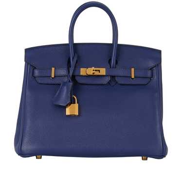 Hermès Birkin 25 In Bleu Saphir Novillo Taurillon 