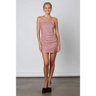 Cotton Candy LA Pink Sequin Sleeveless Straight B… - image 1