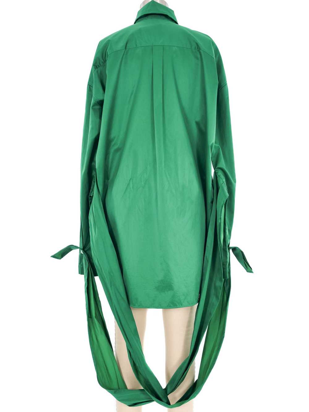 Romeo Gigli Emerald Wrap Sleeve Bandage Blouse - image 6