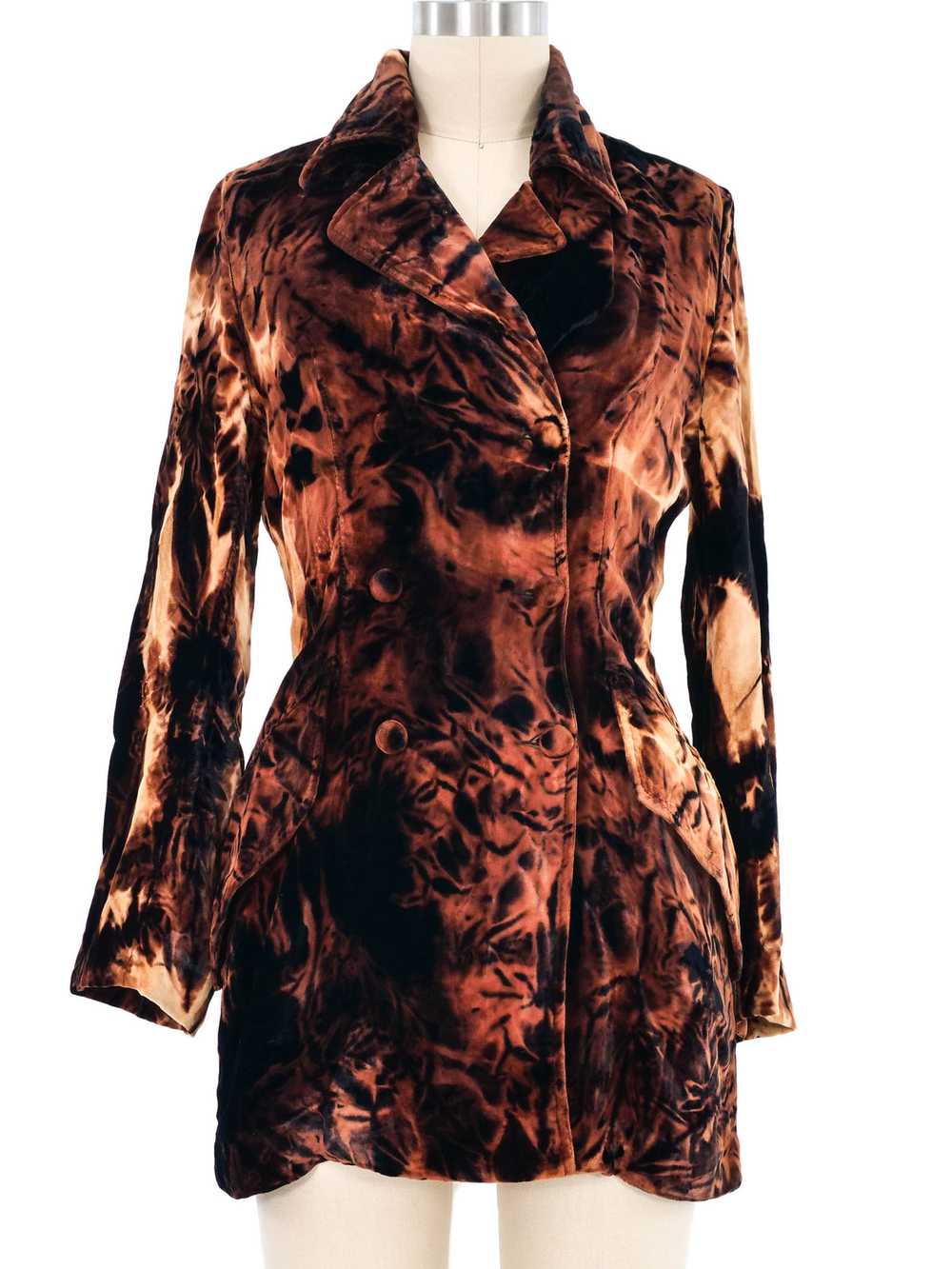 Plein Sud Tie Dye Velvet Jacket - image 1