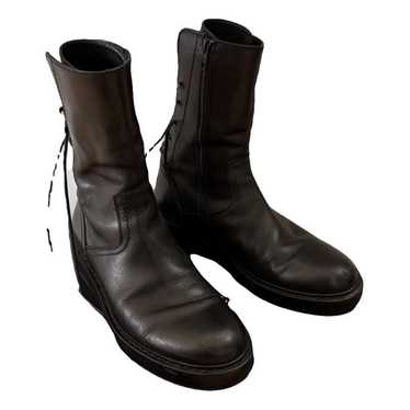 Leather boots Ann Demeulemeester Black size 46 EU in Leather